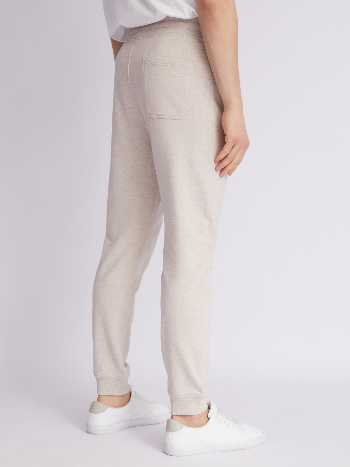 Трикотажные брюки-джоггеры zolla 21321761U042, цвет бежевый, размер XS - фото 5