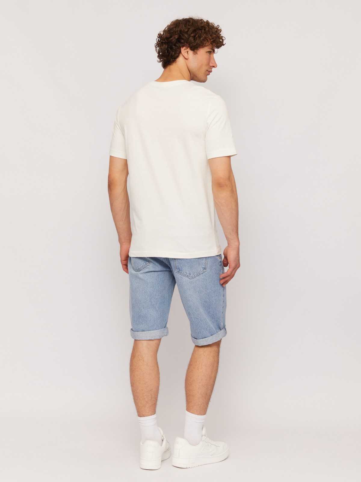 Футболка оверсайз из хлопка с принтом