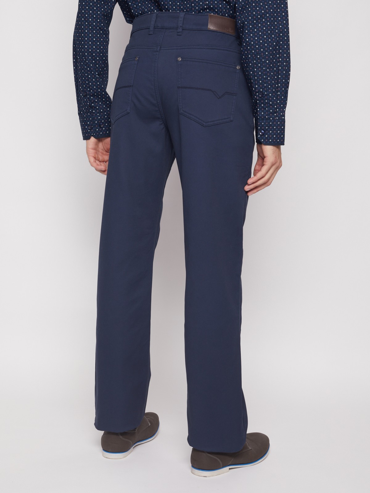 Утеплённые брюки фасона Regular zolla 01143730L033, цвет голубой, размер 30 - фото 5