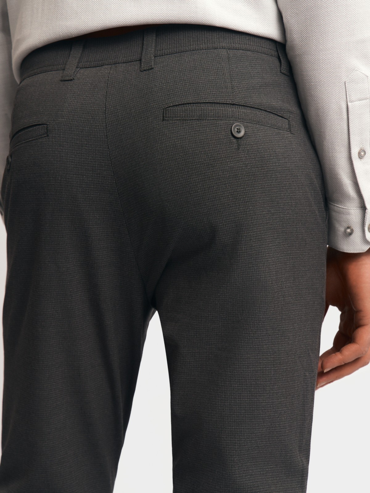 Брюки силуэта Slim в клетку