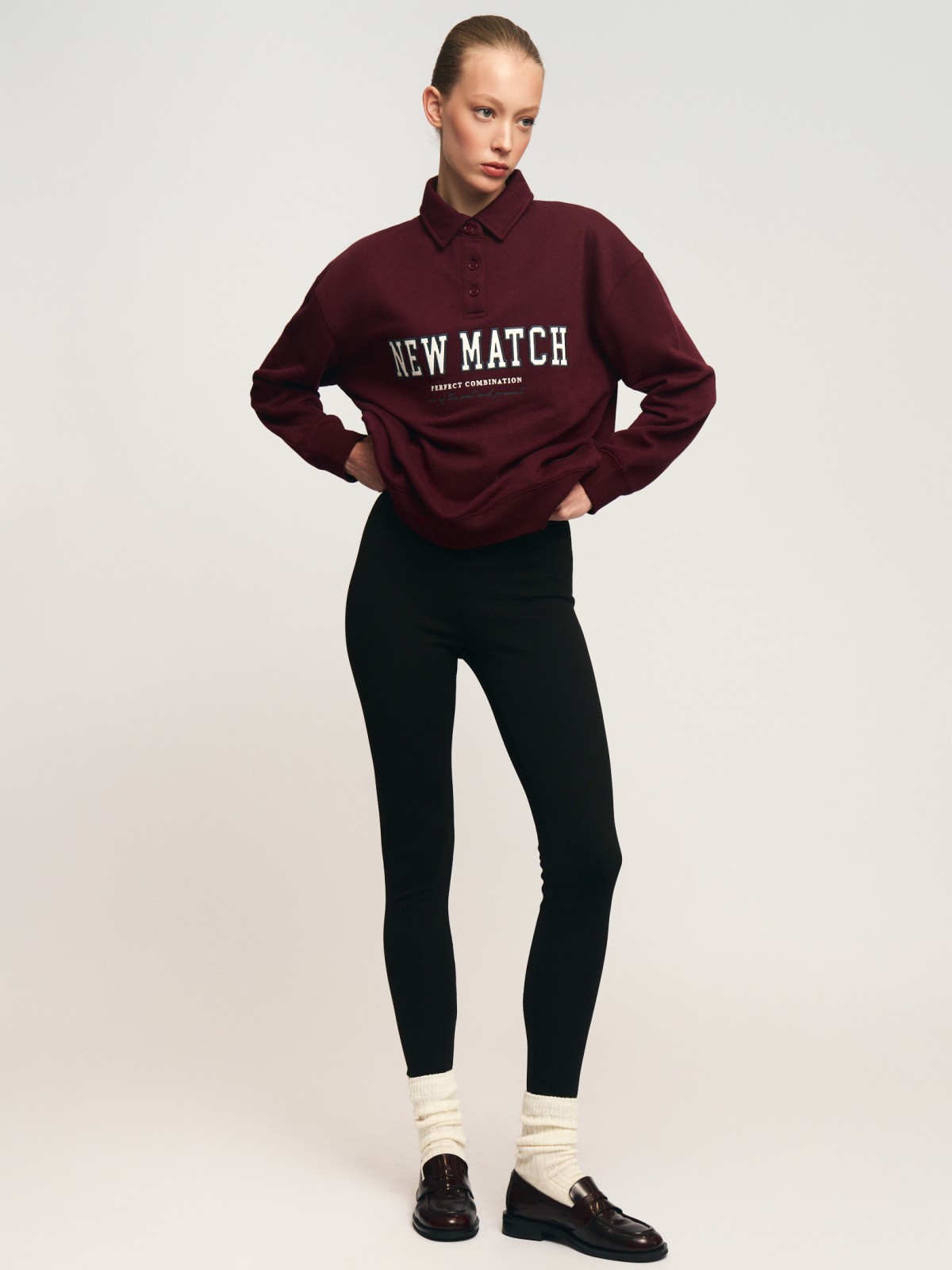 Утеплённые легинсы с начёсом 