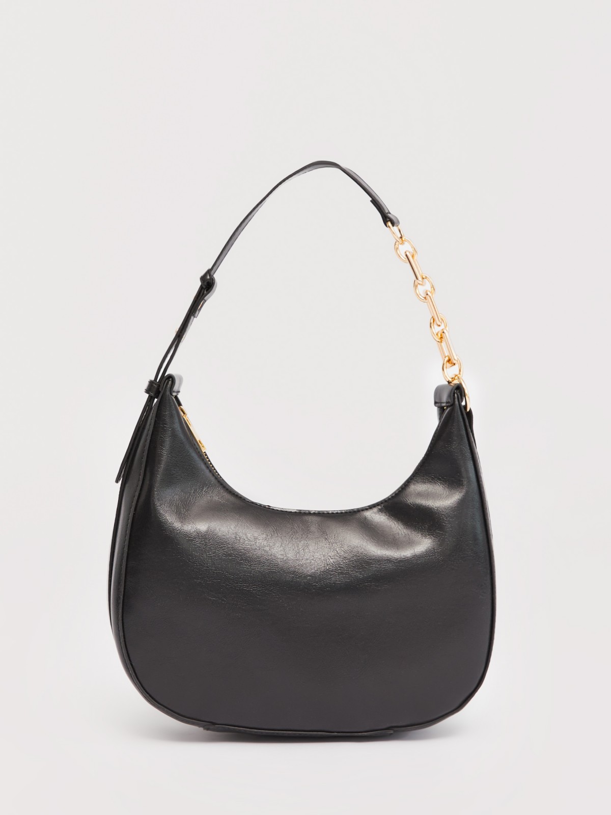 Сумка-полумесяц с акцентным ремешком с цепочкой 999₽