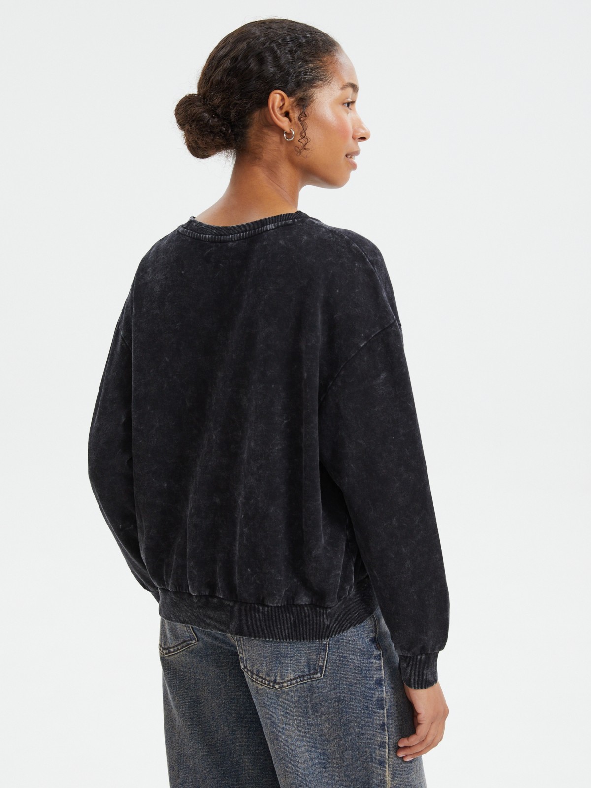 Утеплённый свитшот из хлопка с начёсом