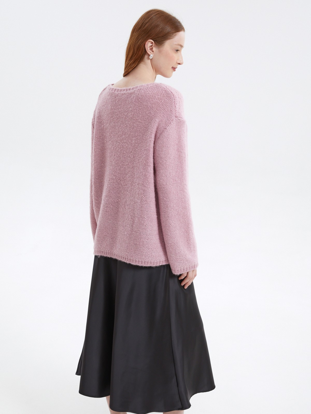 Вязаный джемпер объёмного фасона