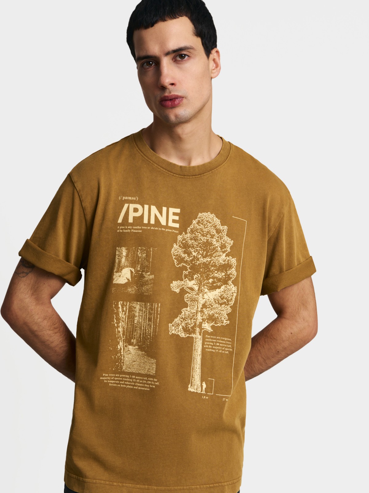 Футболка из хлопка с принтом