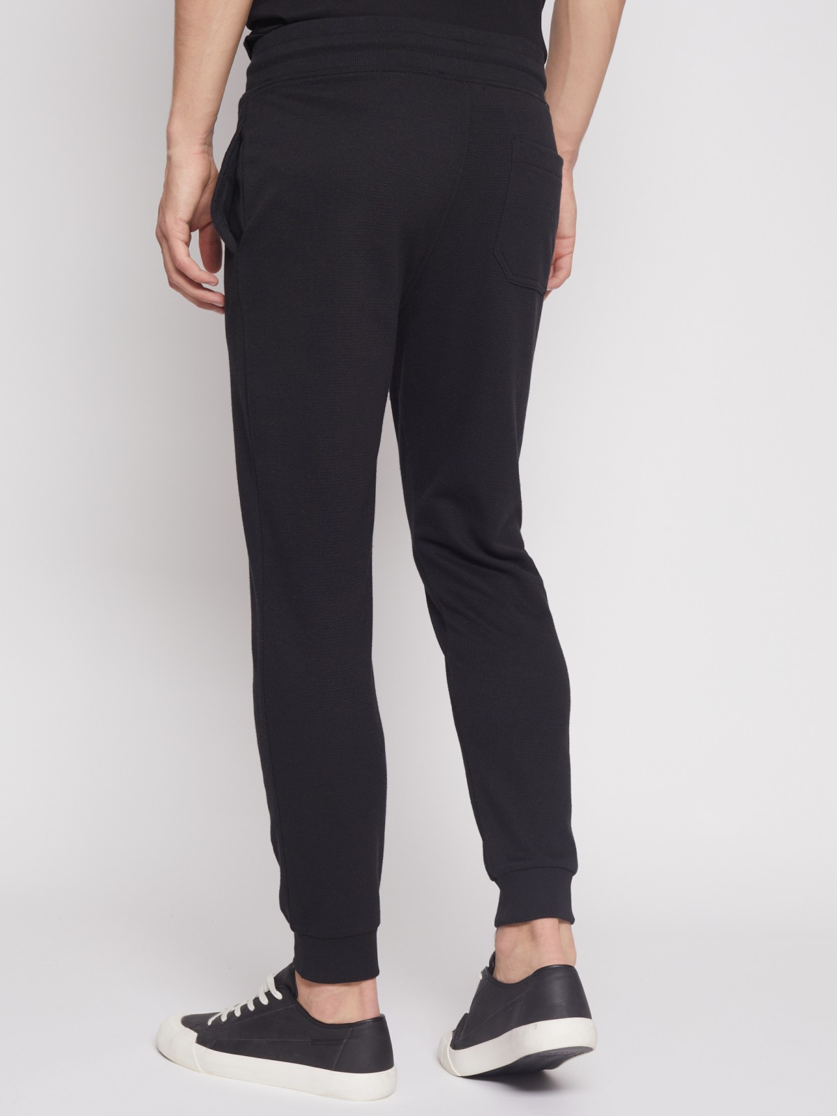 Спортивные брюки-джоггеры zolla 21231762F012, цвет черный, размер S - фото 6