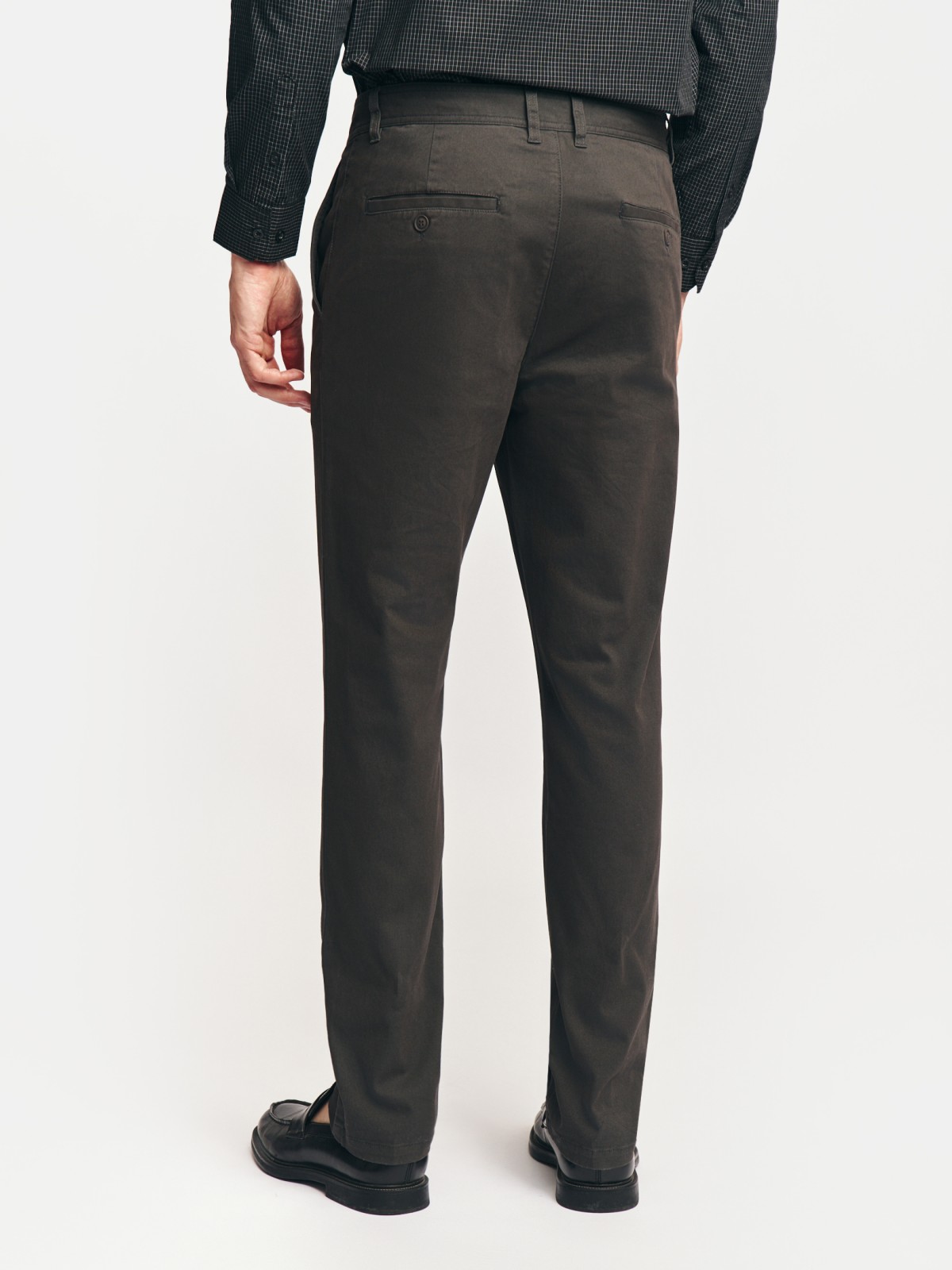 Брюки силуэта Slim из хлопка