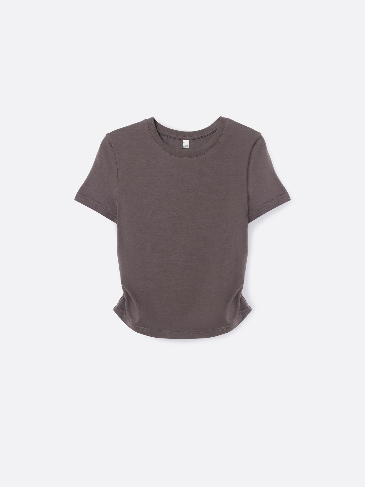 Топ-футболка из хлопка с драпировкой