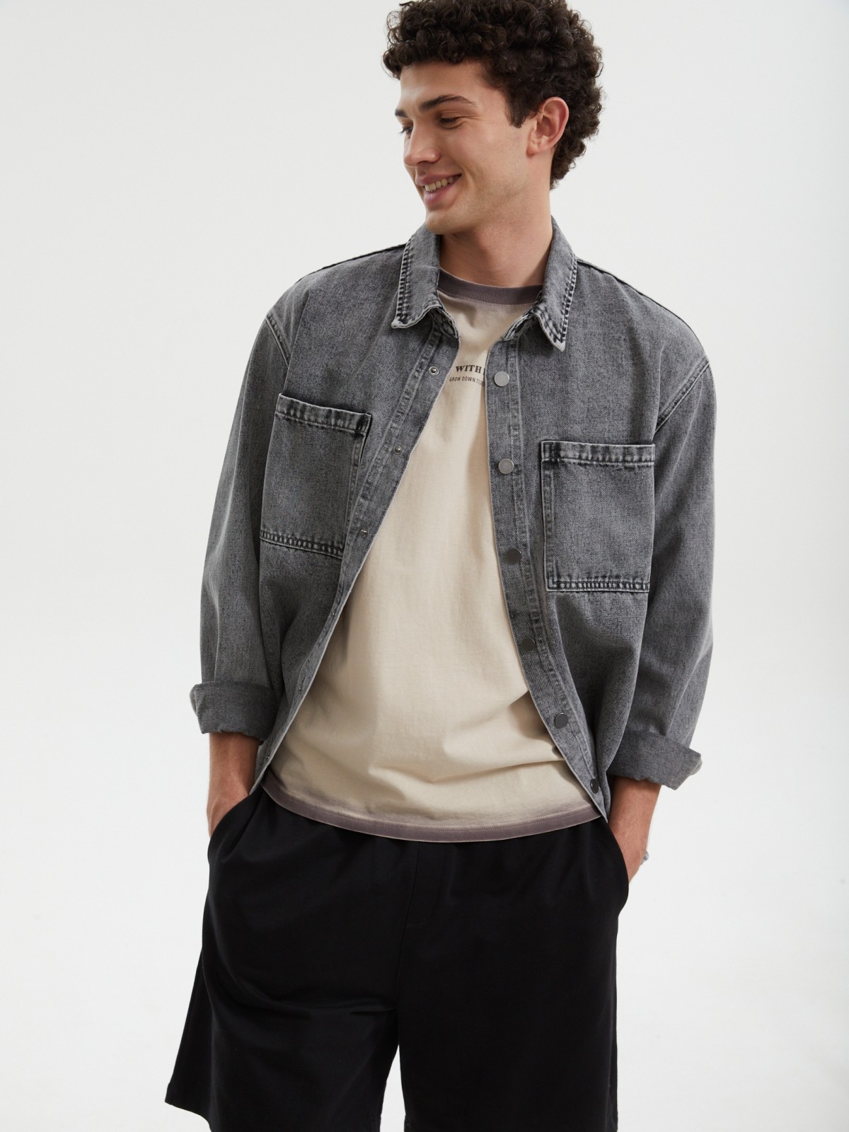 Футболка оверсайз из хлопка с надписью