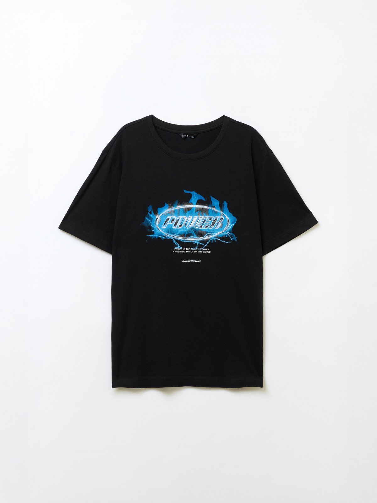 Футболка из хлопка с принтом-надписью