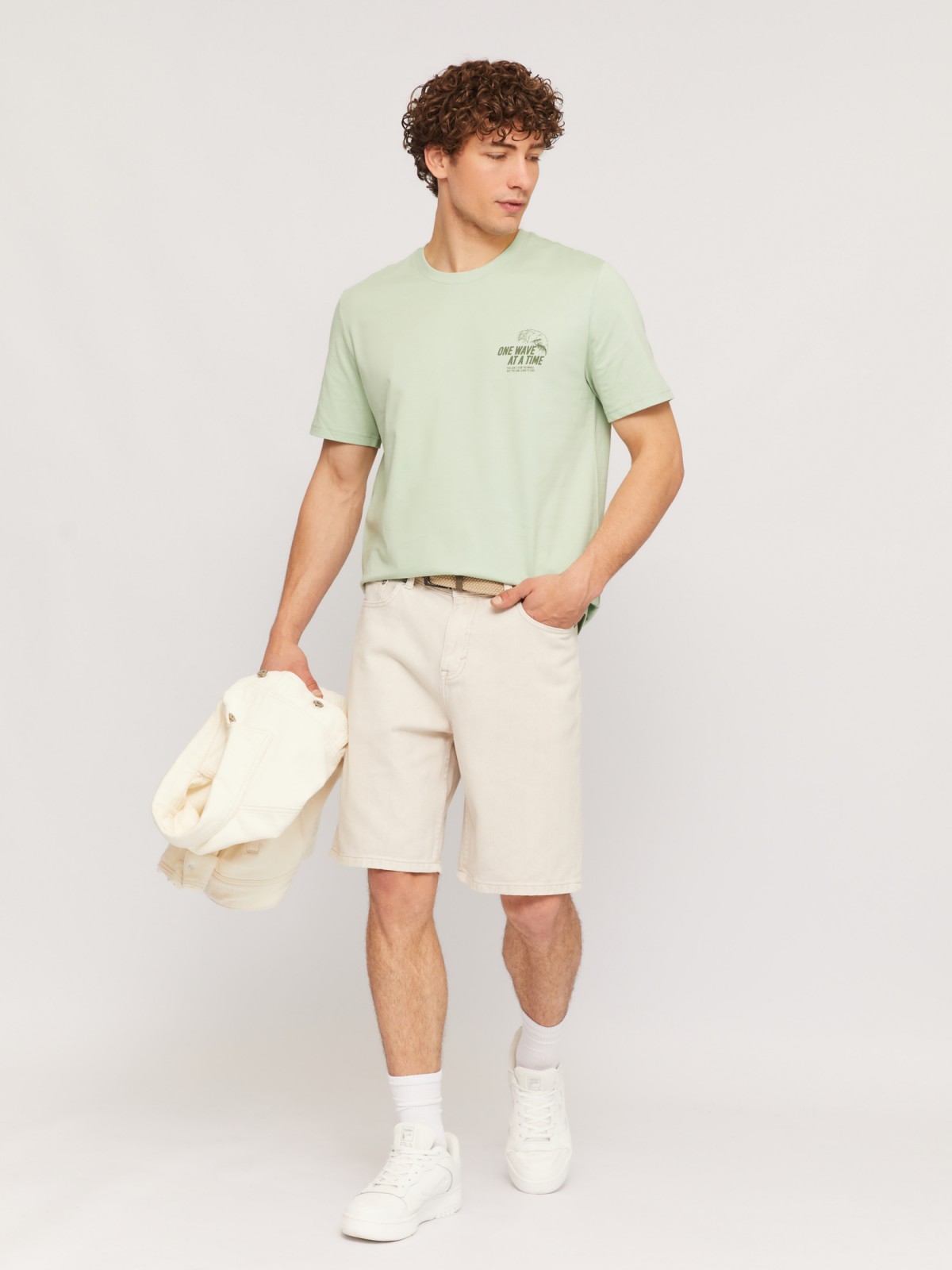 Футболка из хлопка с надписью