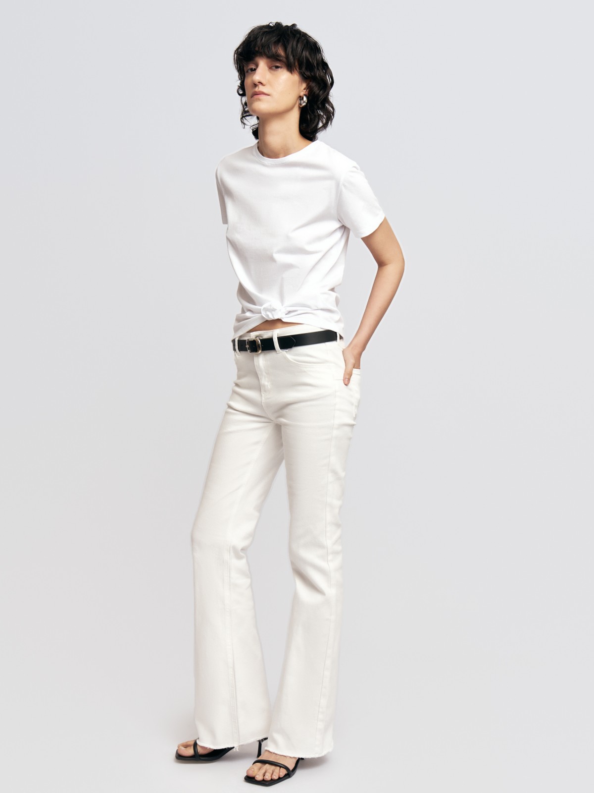 Футболка из хлопка однотонная