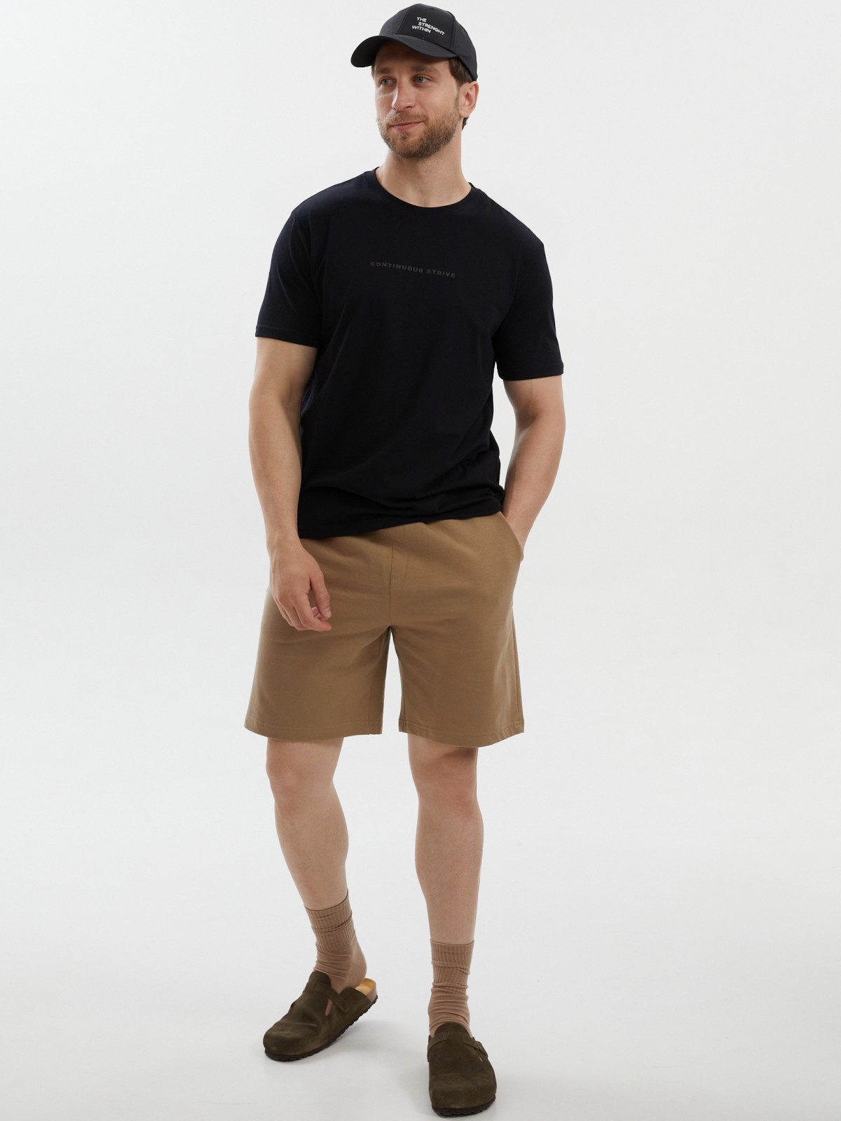 Футболка из хлопка с надписью