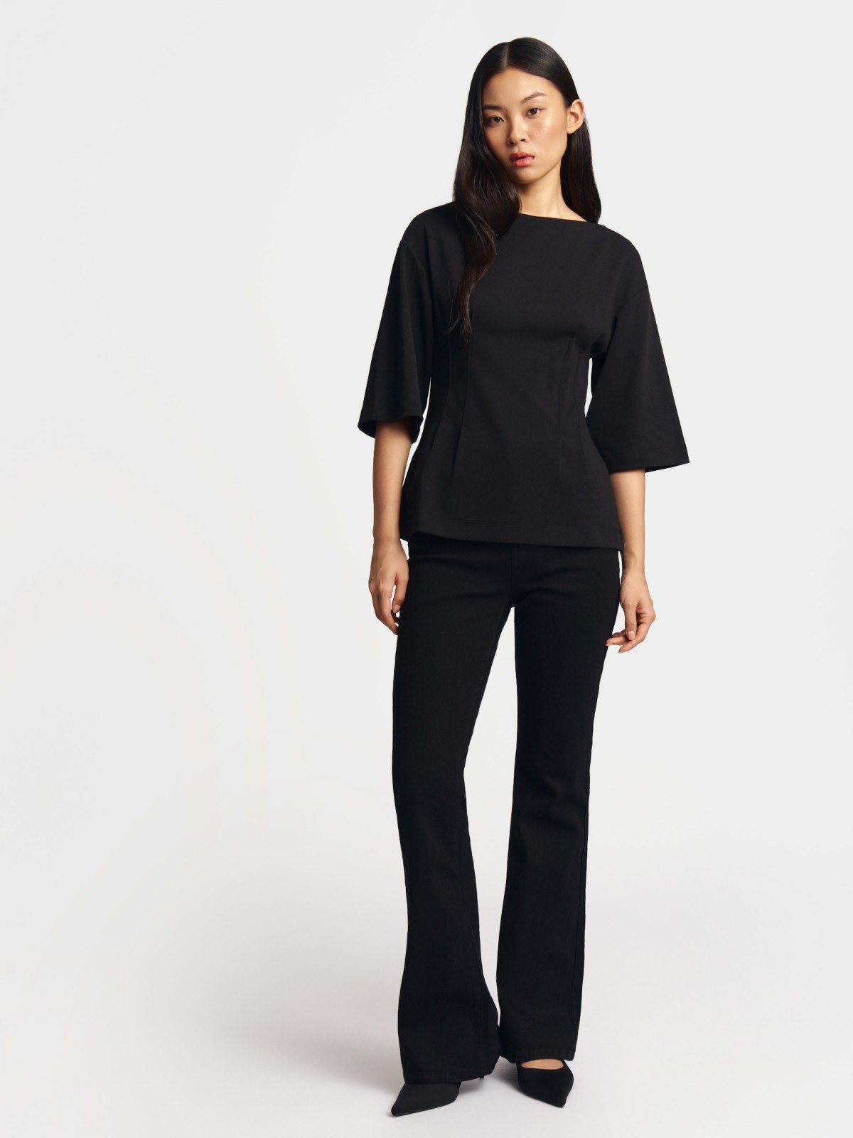 Футболка из хлопка приталенная