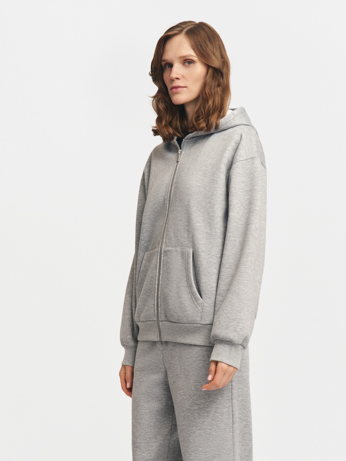 Утеплённая толстовка на молнии с экомехом