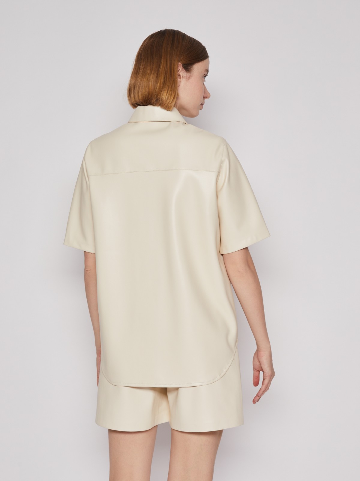 Рубашка из экокожи