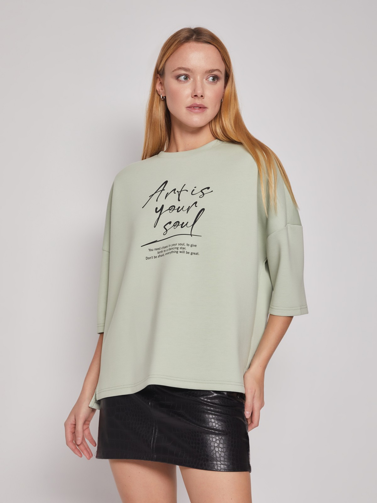 Футболка oversize с принтом
