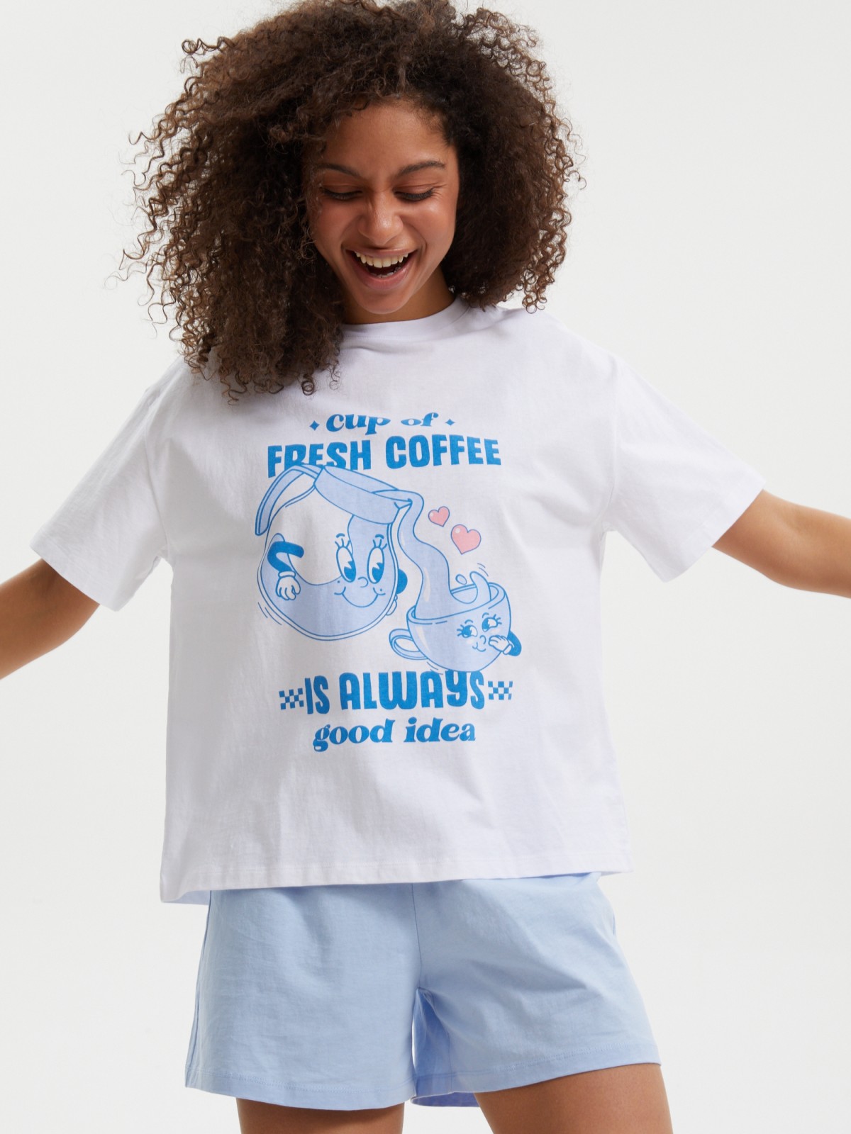 Трикотажные короткие шорты из хлопка