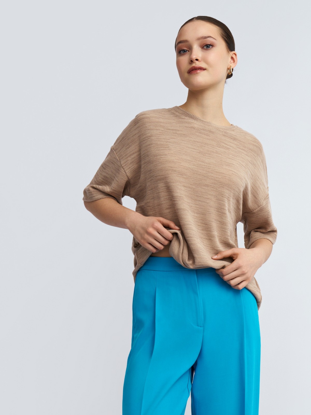 Футболка из вязаного трикотажа