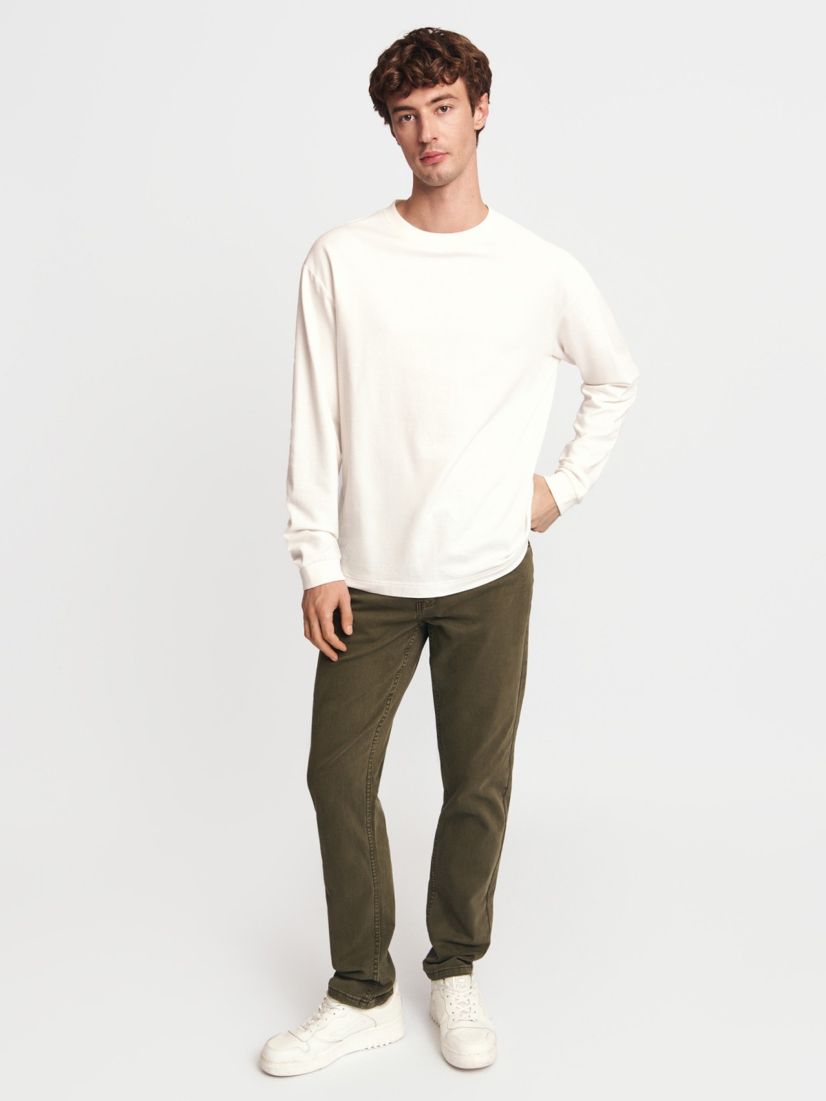 Джинсы фасона Tapered из хлопка