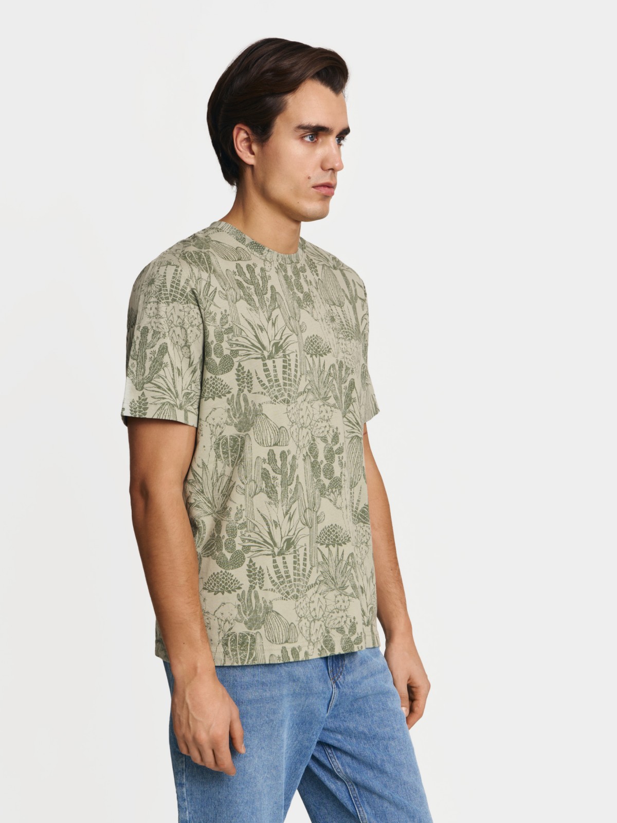 Футболка из хлопка с принтом