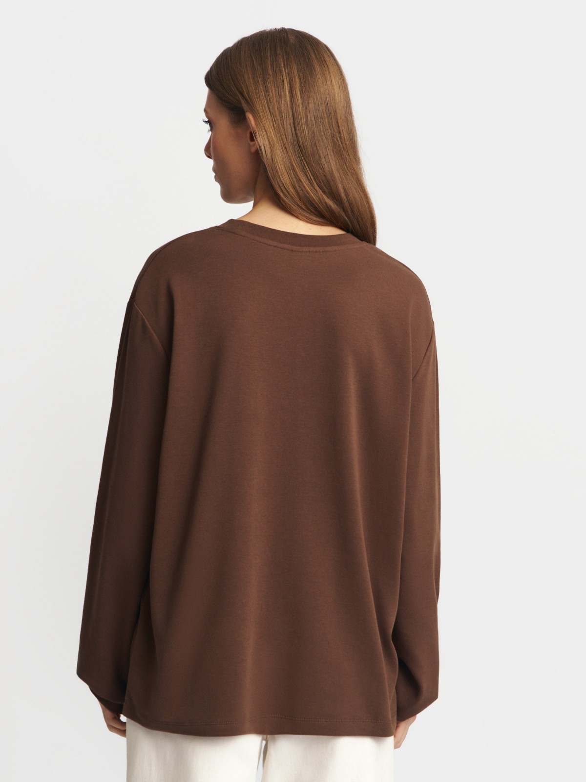 Трикотажный лонгслив из хлопка