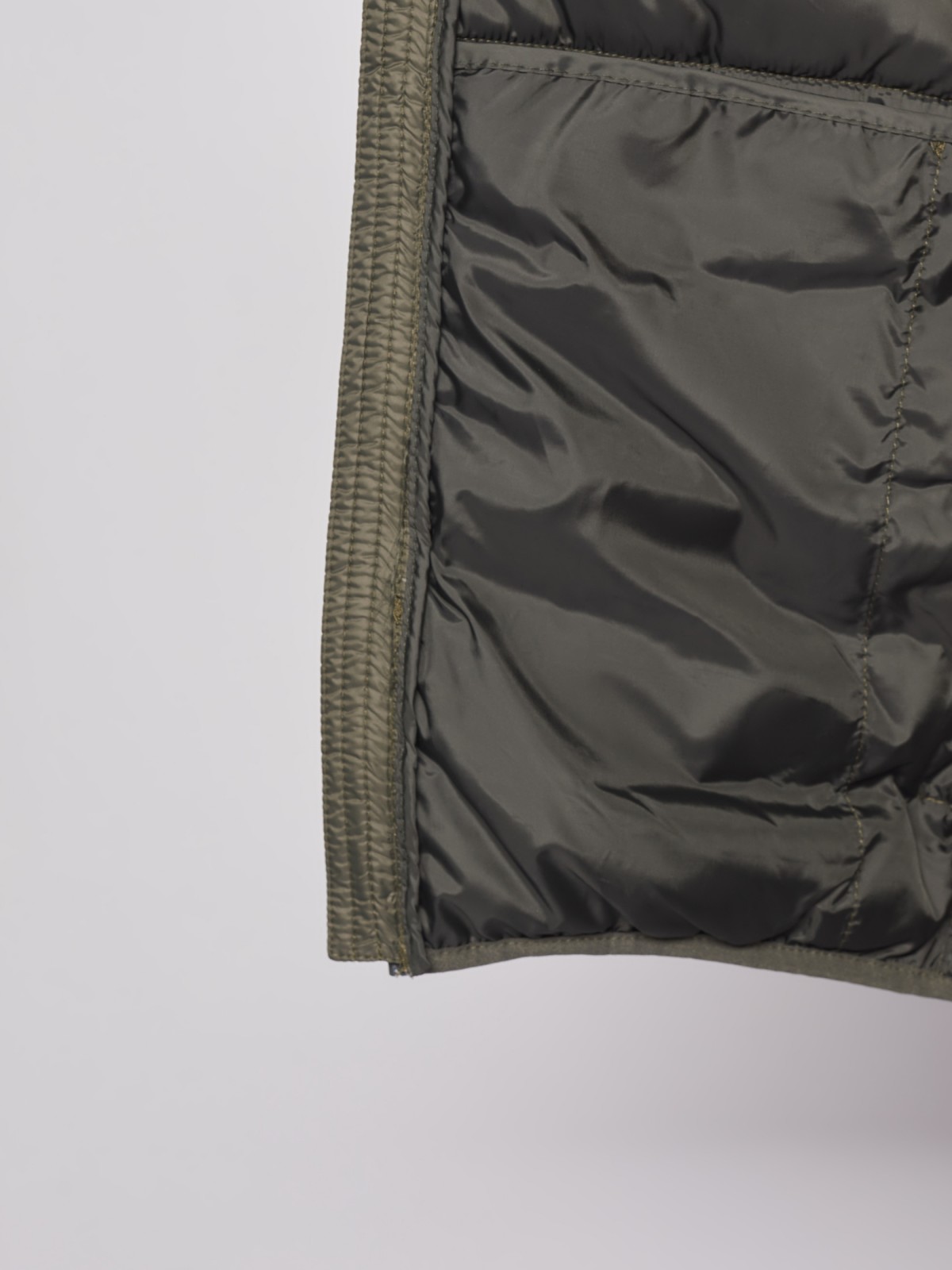 Утеплённая куртка с воротником zolla 012125102144, цвет хаки, размер S - фото 3