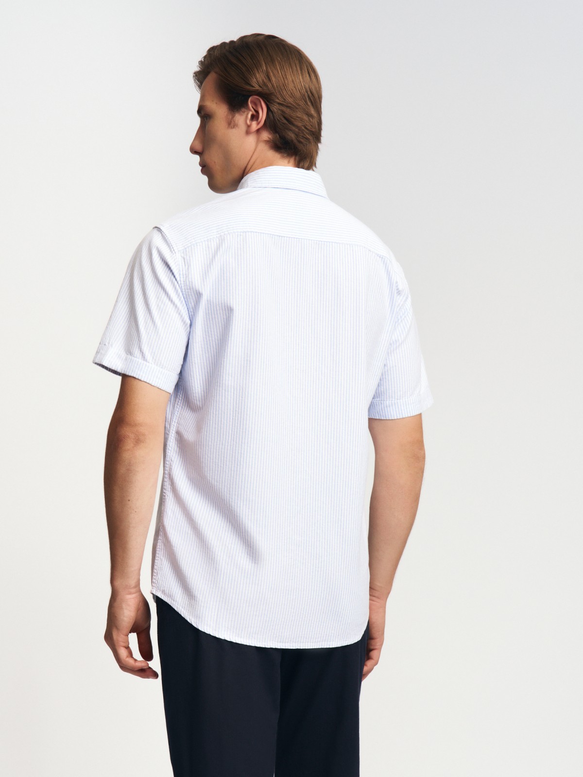 Рубашка из хлопка с коротким рукавом