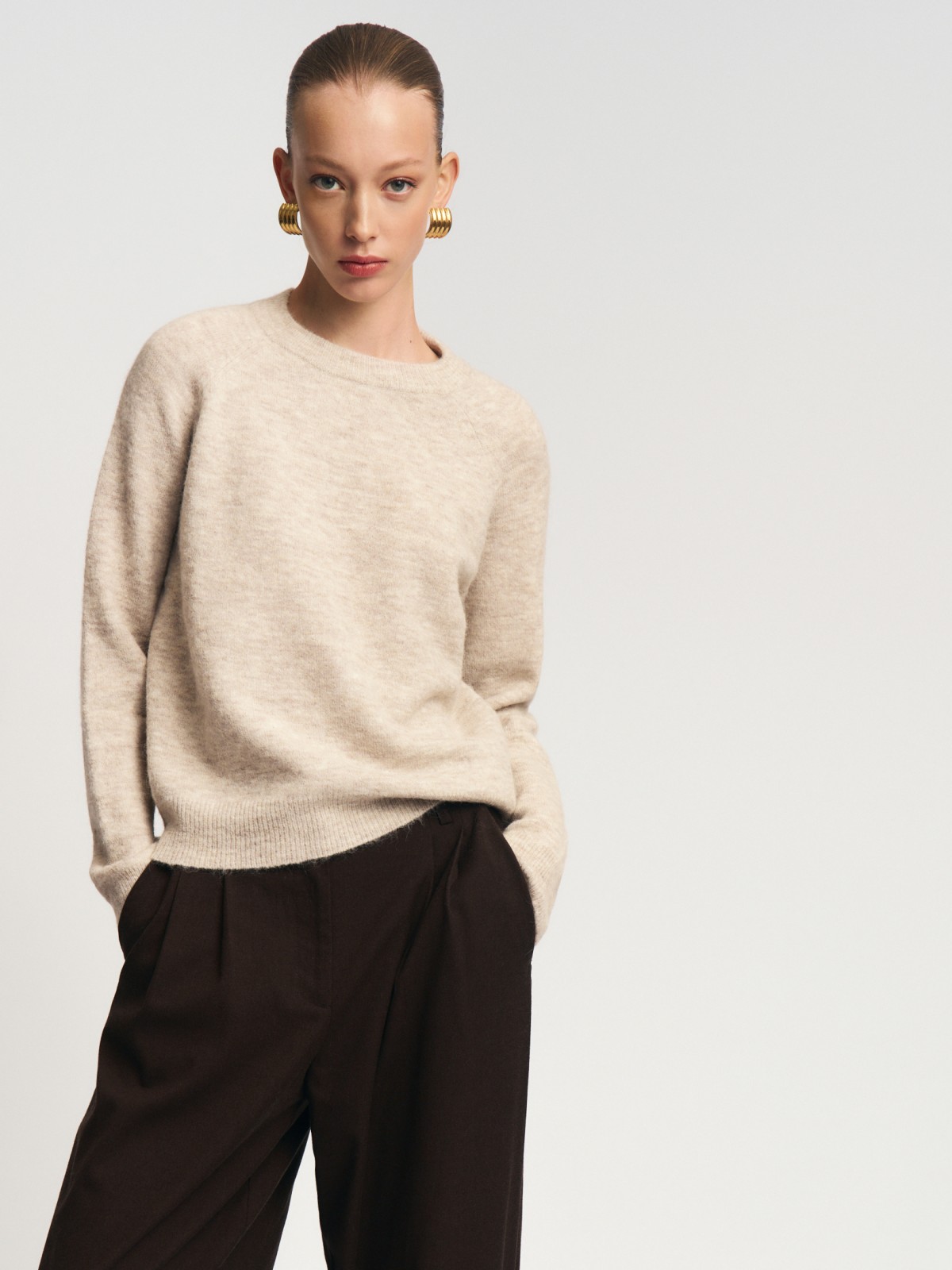 Вязаный джемпер с шерстью