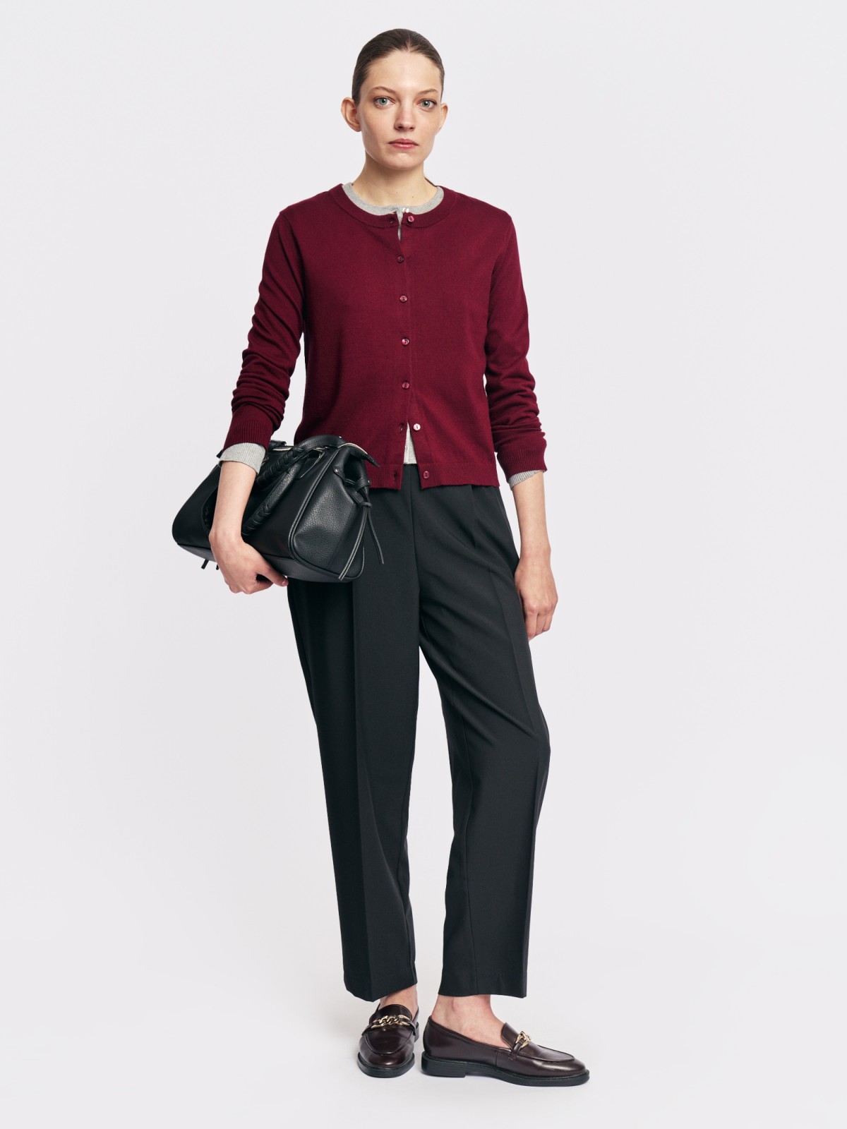 Трикотажный кардиган на пуговицах