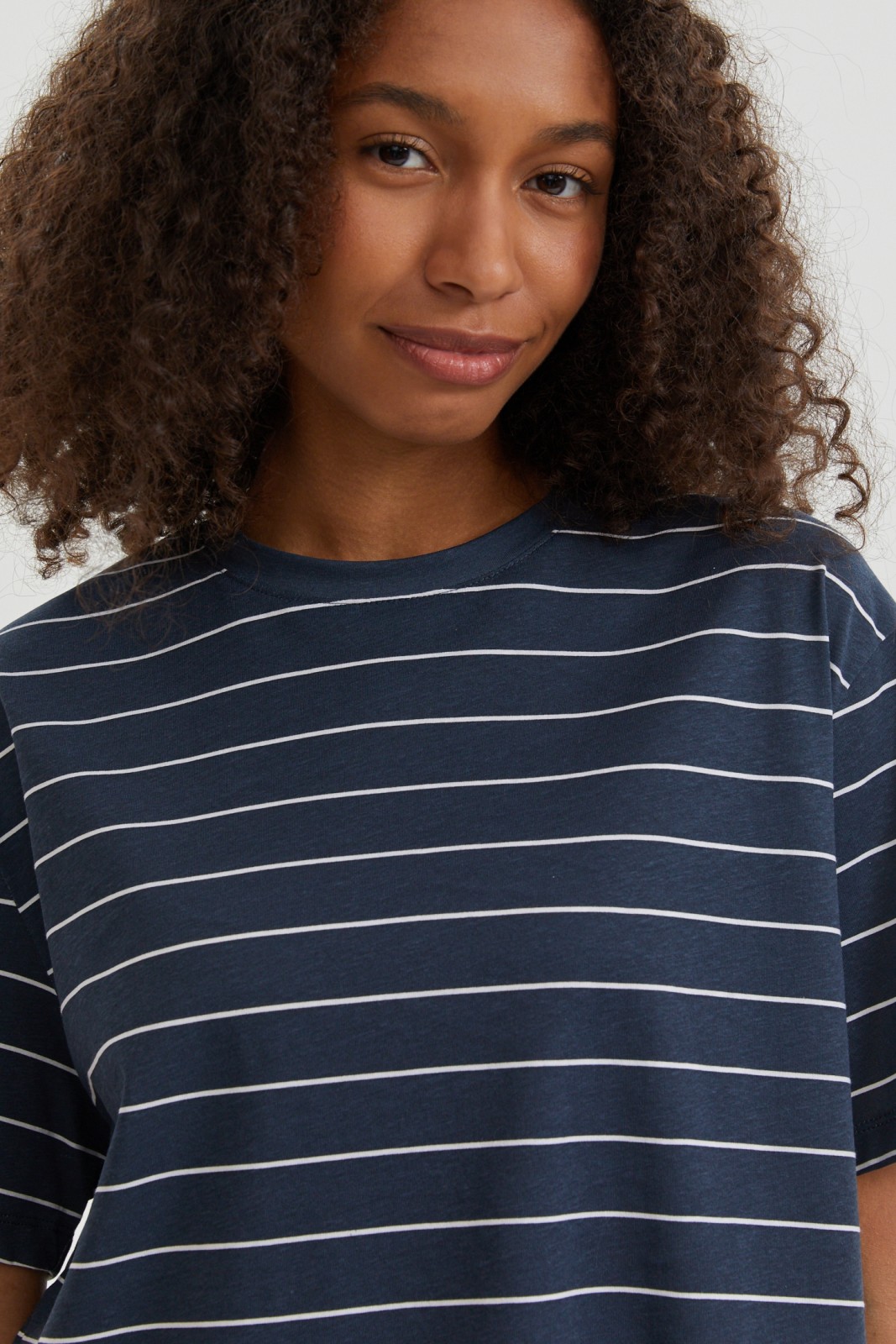 Футболка-топ из хлопка в полоску