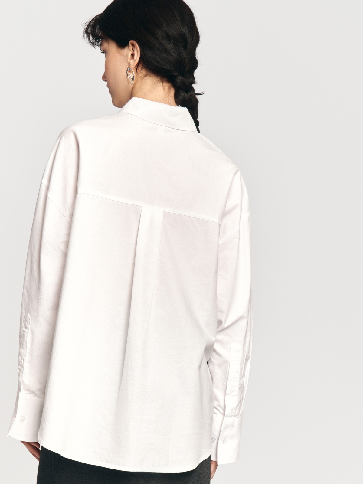 Рубашка из хлопка с длинным рукавом