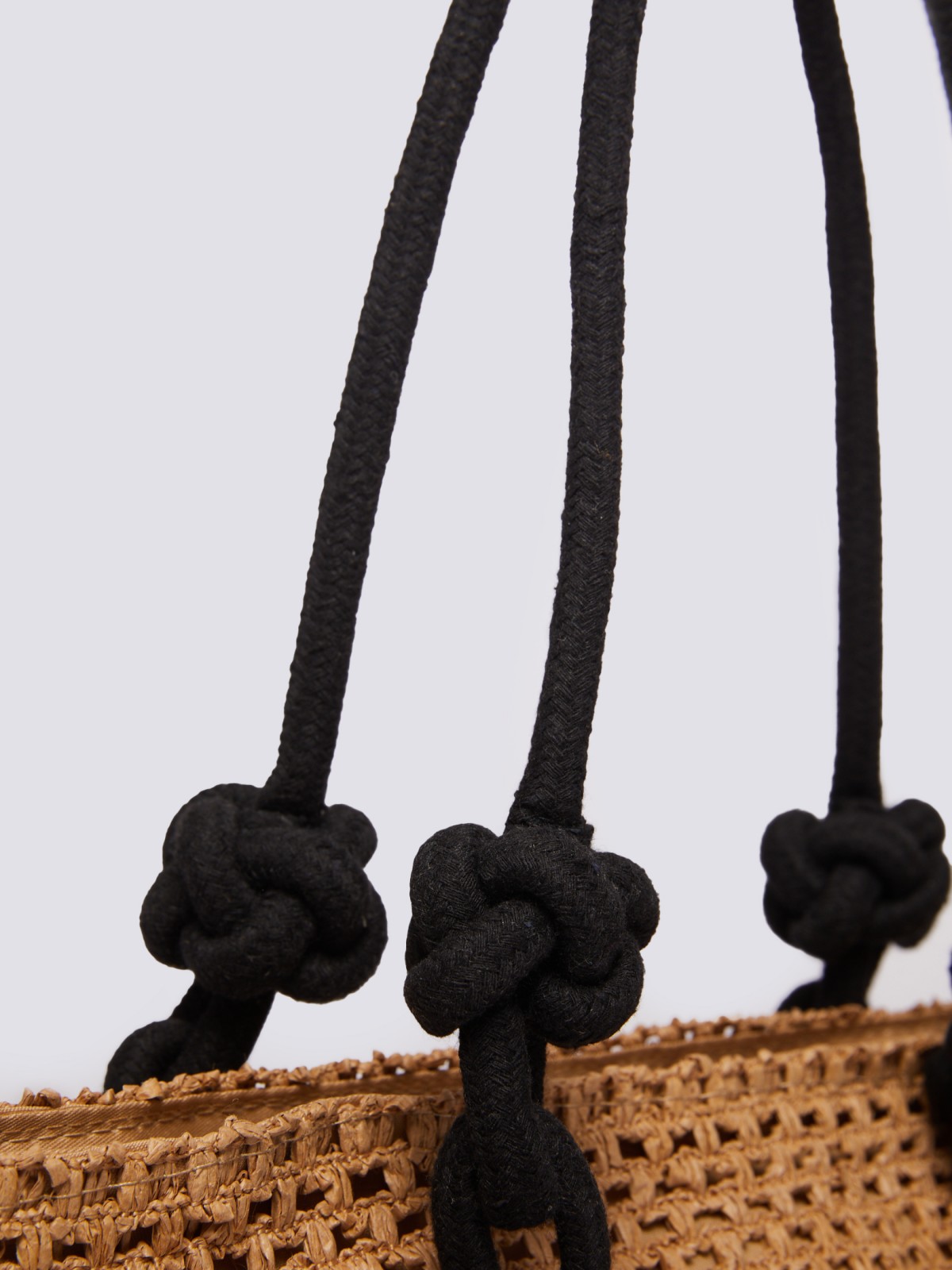 Плетёная сумка-шоппер zolla 22421945J085, цвет коричневый, размер No_size - фото 4