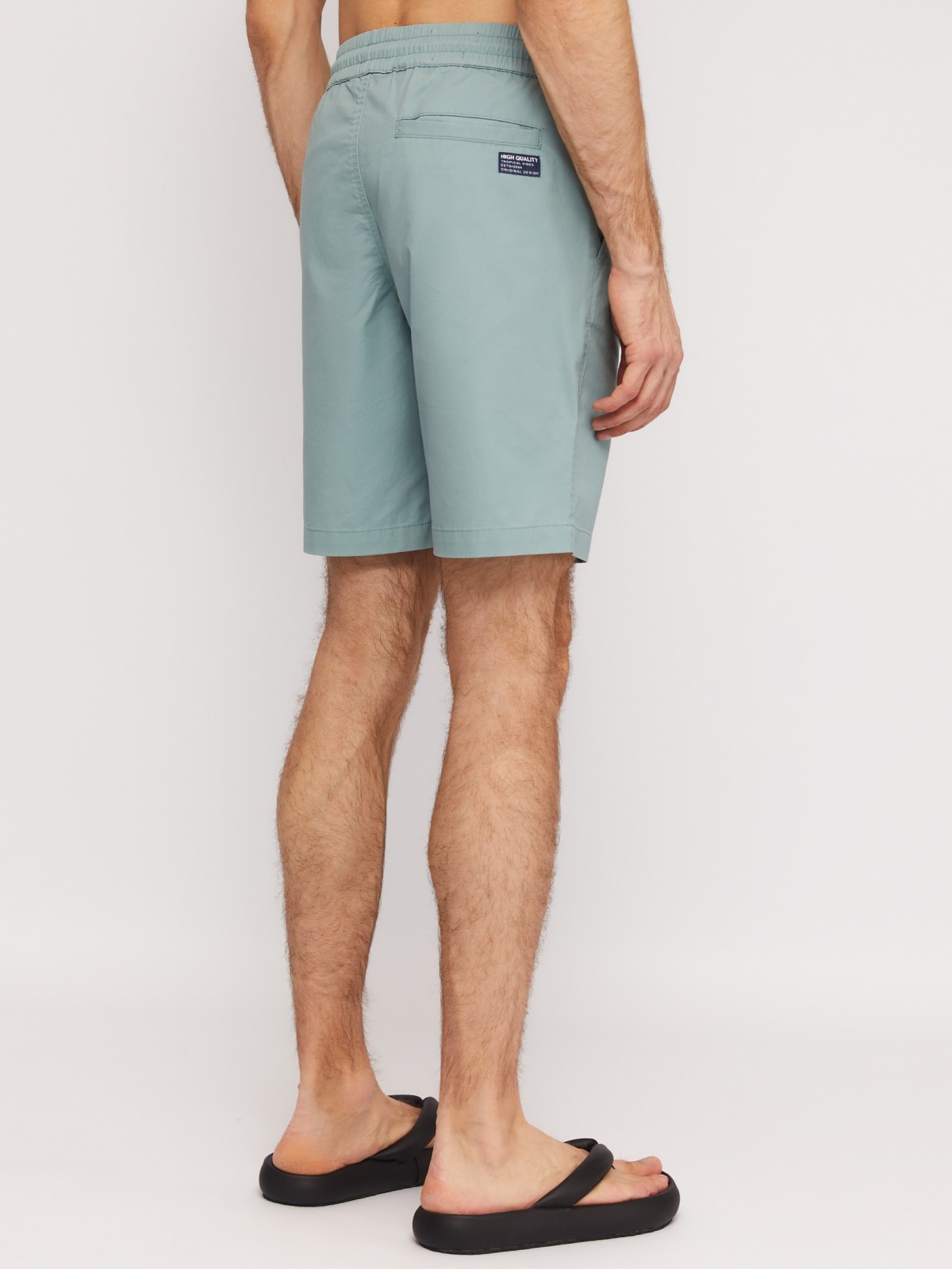 Удлинённые шорты на резинке из хлопка