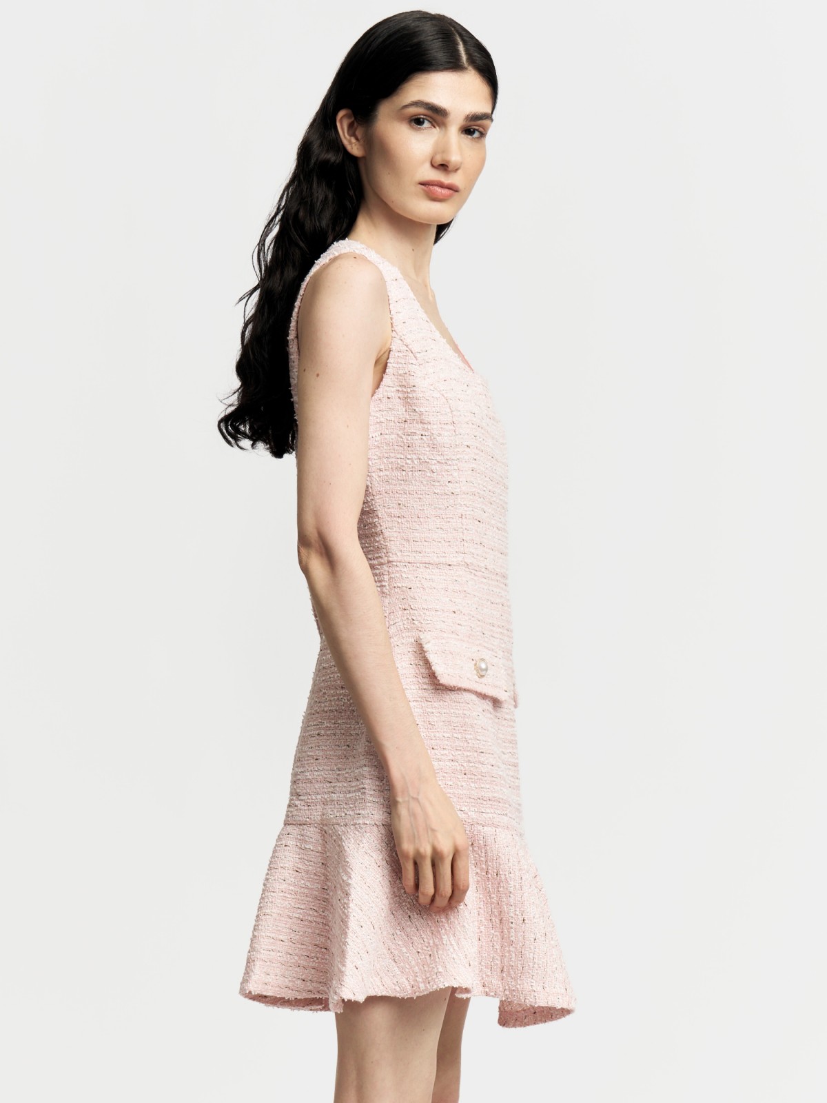 Твидовый сарафан мини