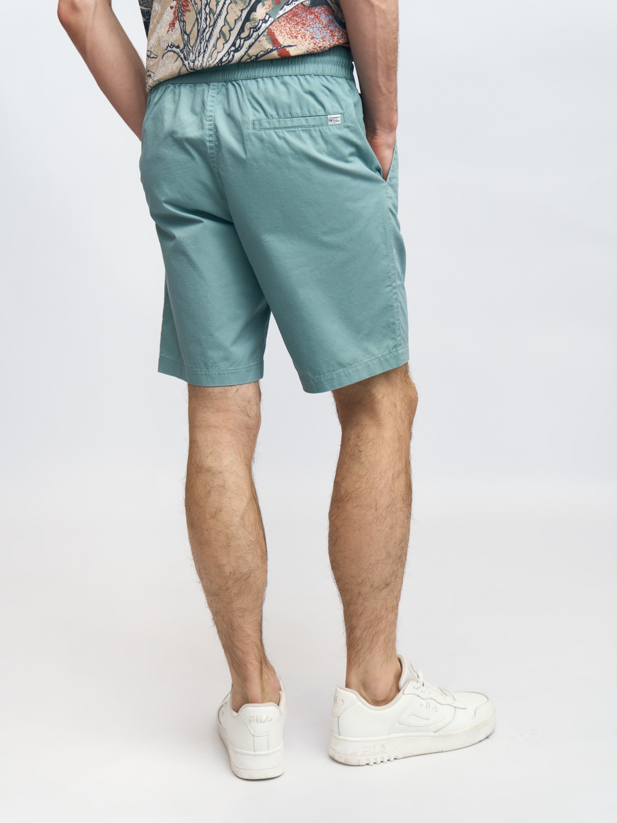 Удлинённые шорты на резинке из хлопка