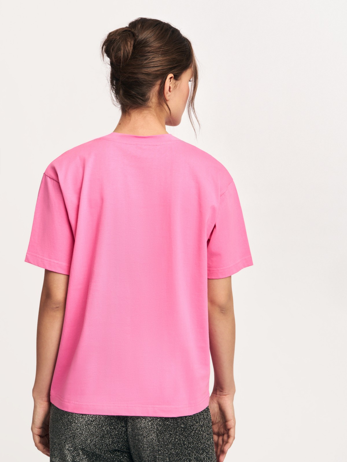 Футболка из хлопка с новогодним принтом