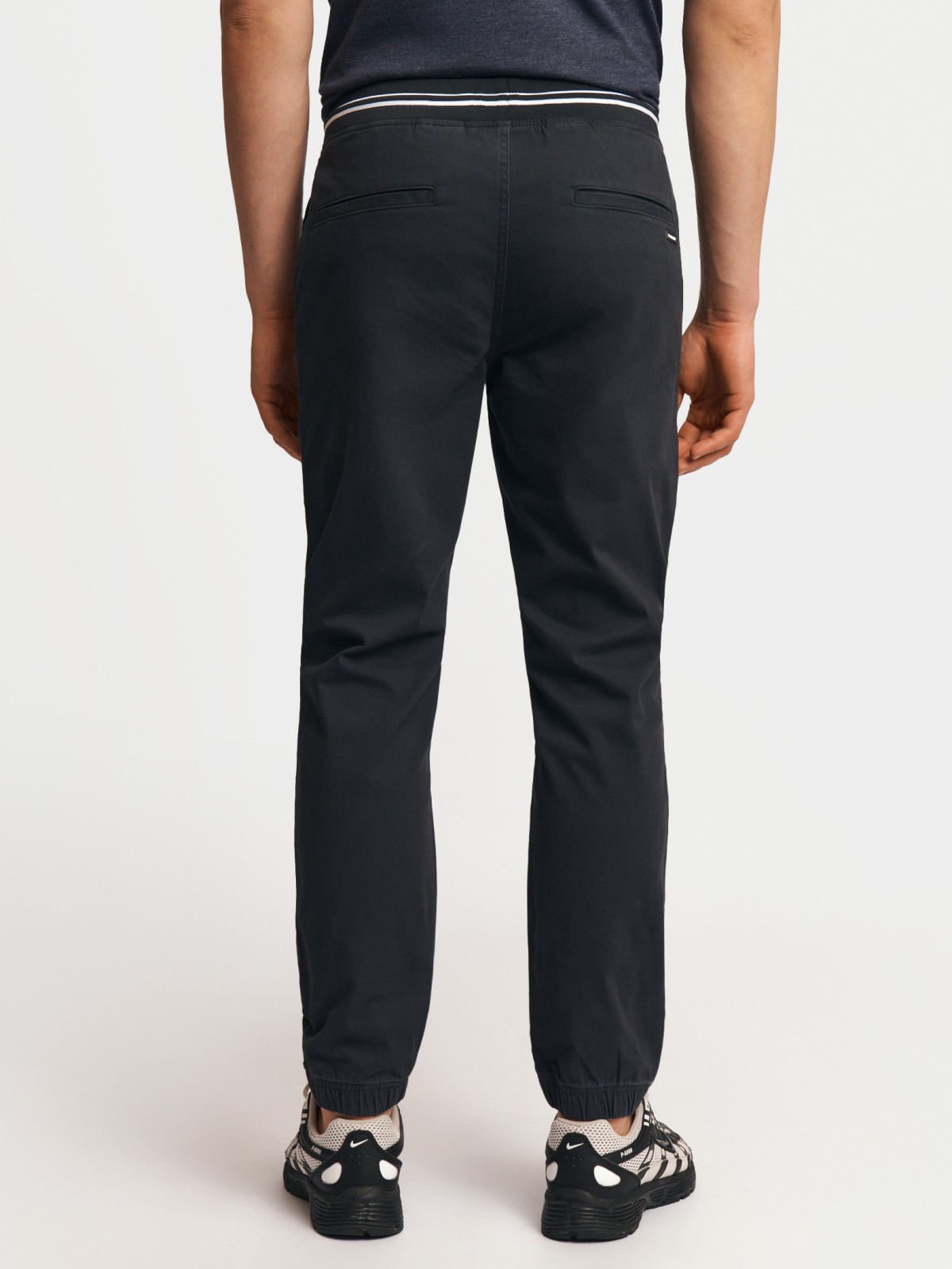 Брюки-джоггеры из хлопка на резинке