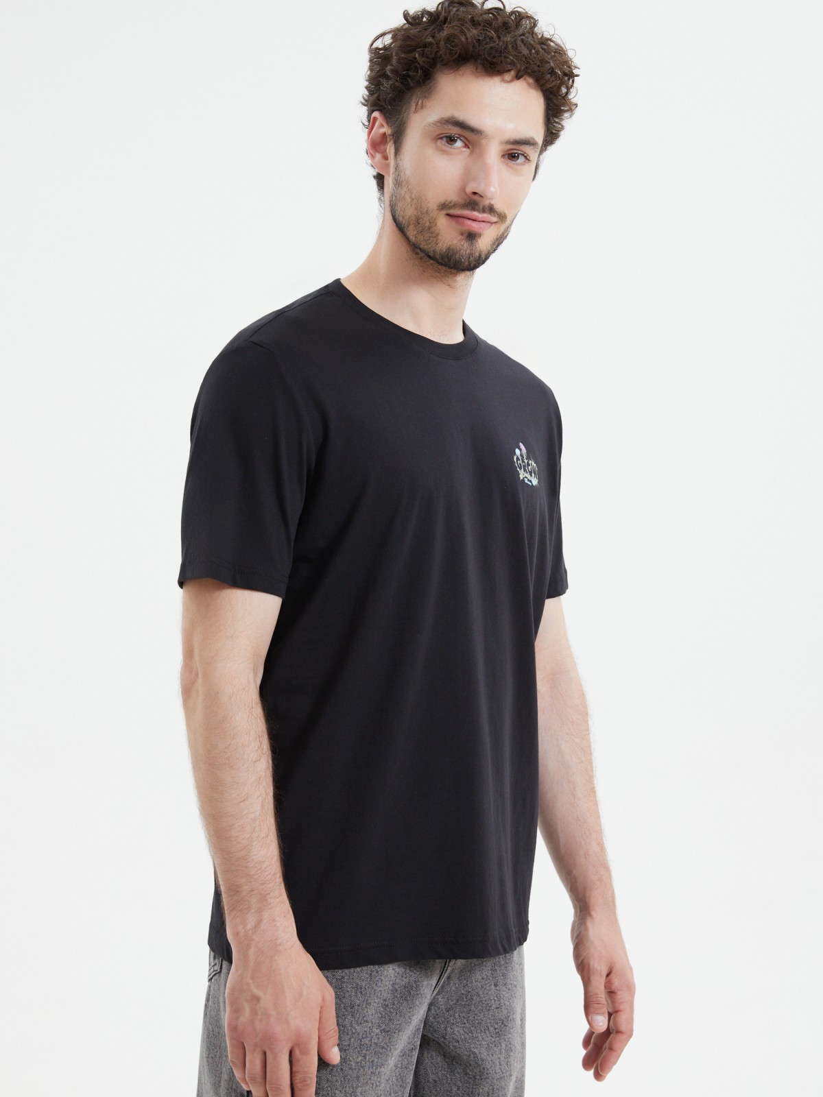 Футболка из хлопка с принтом