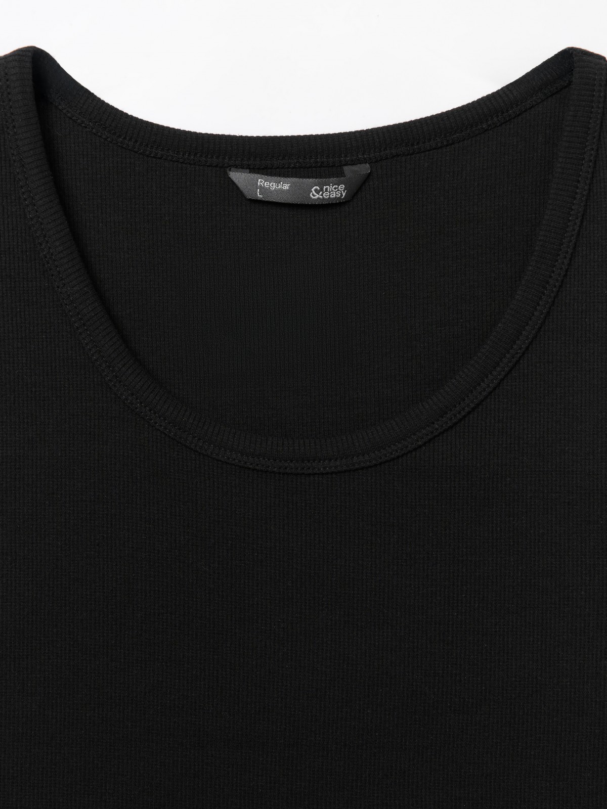 Майка из хлопка однотонная