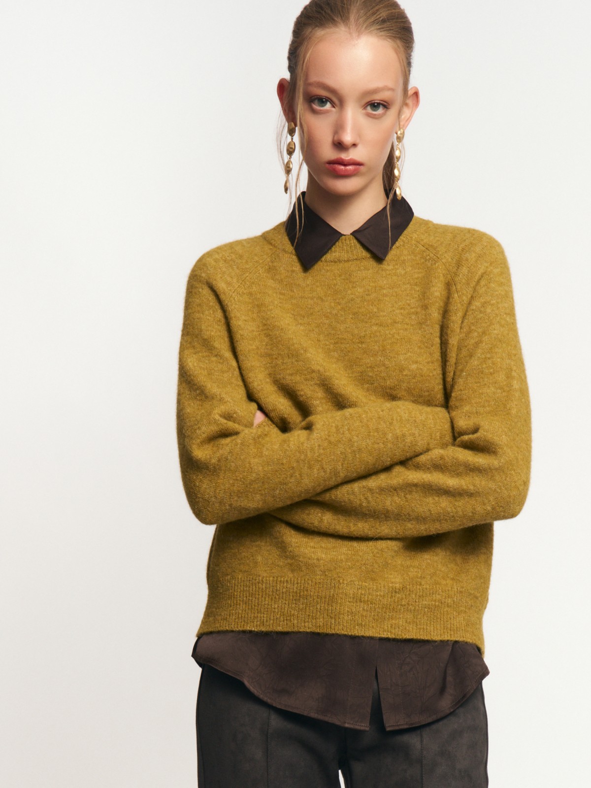 Вязаный джемпер с шерстью