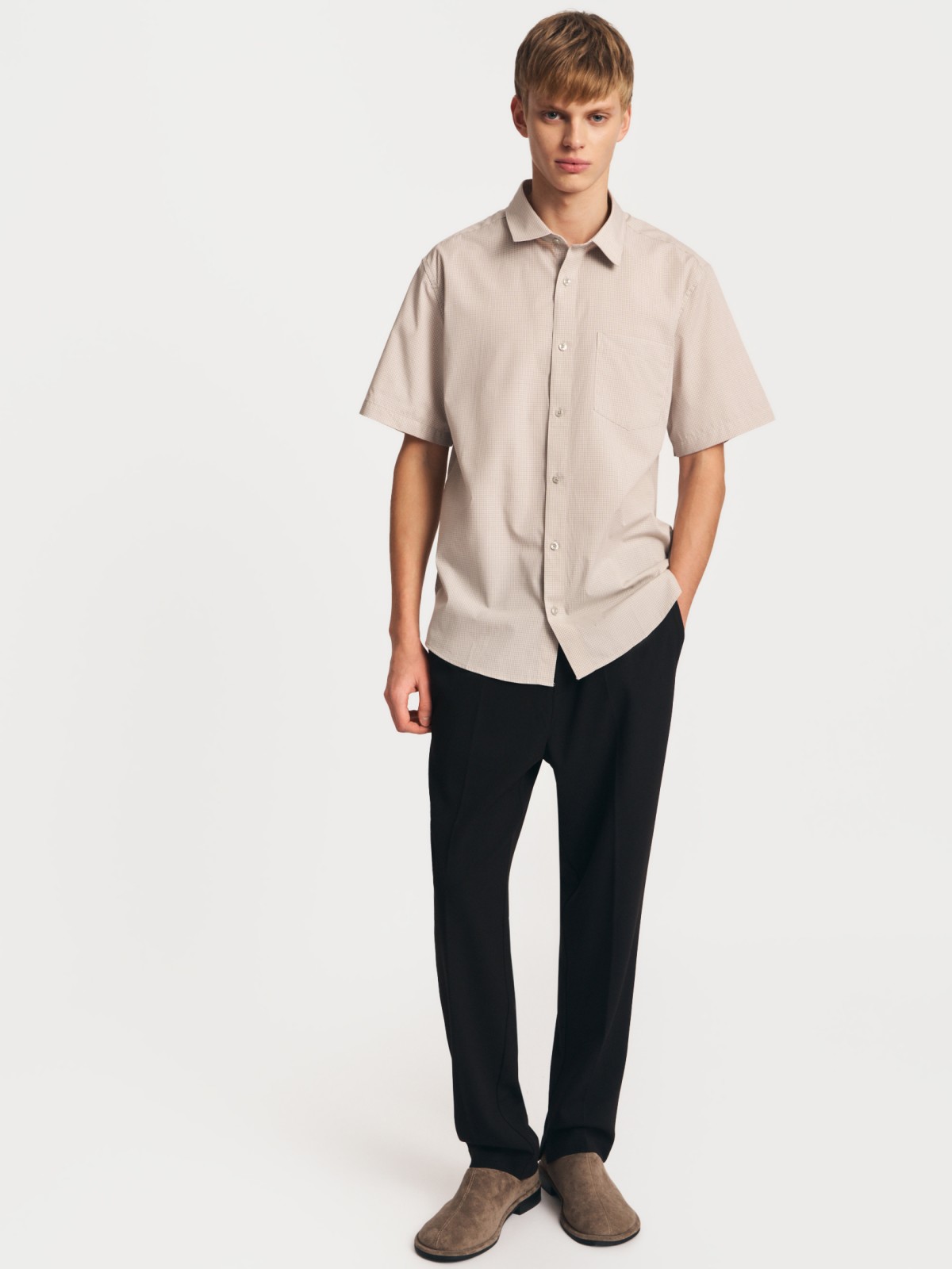 Рубашка с  короткими рукавами