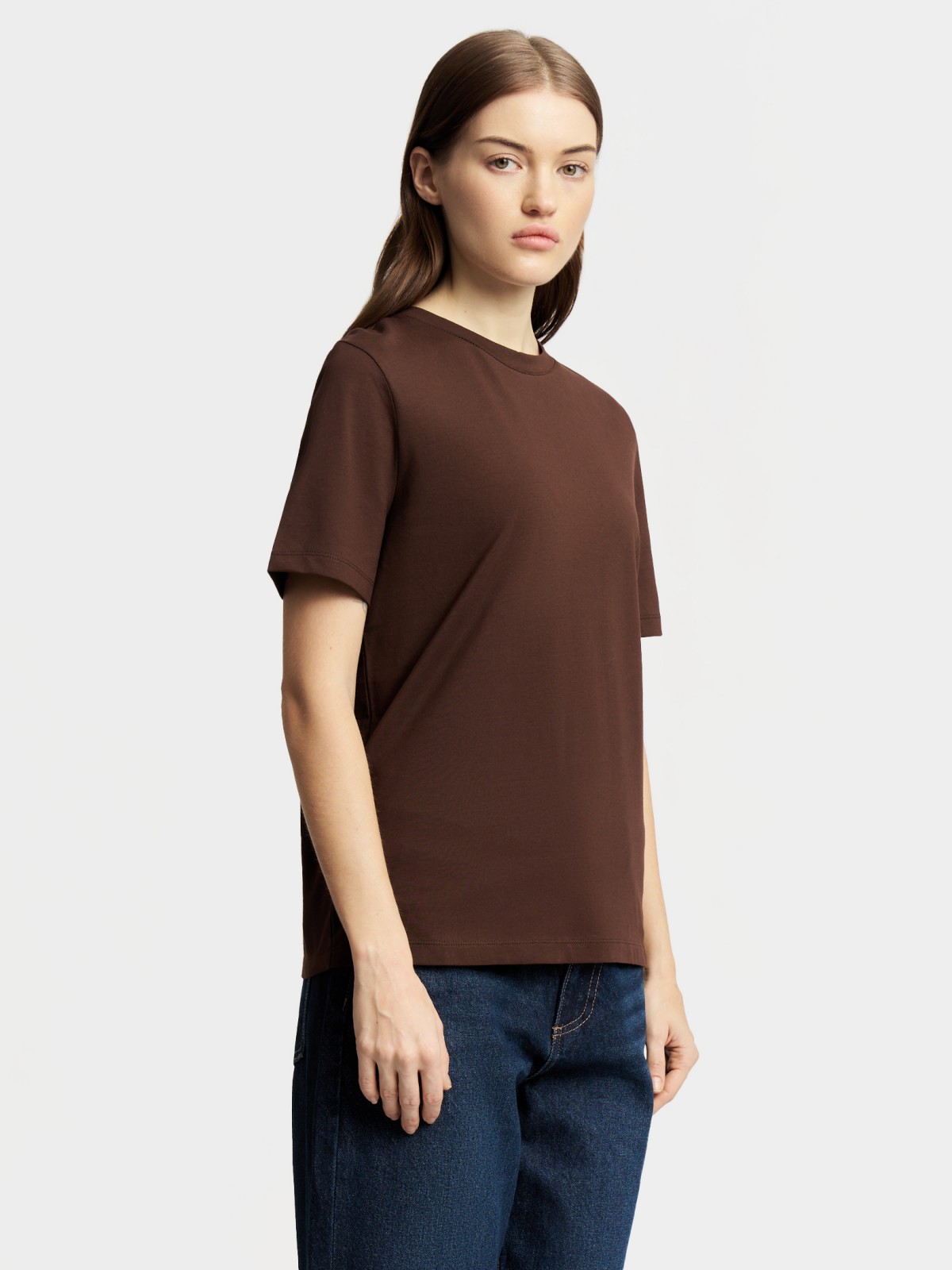 Футболка из хлопка однотонная