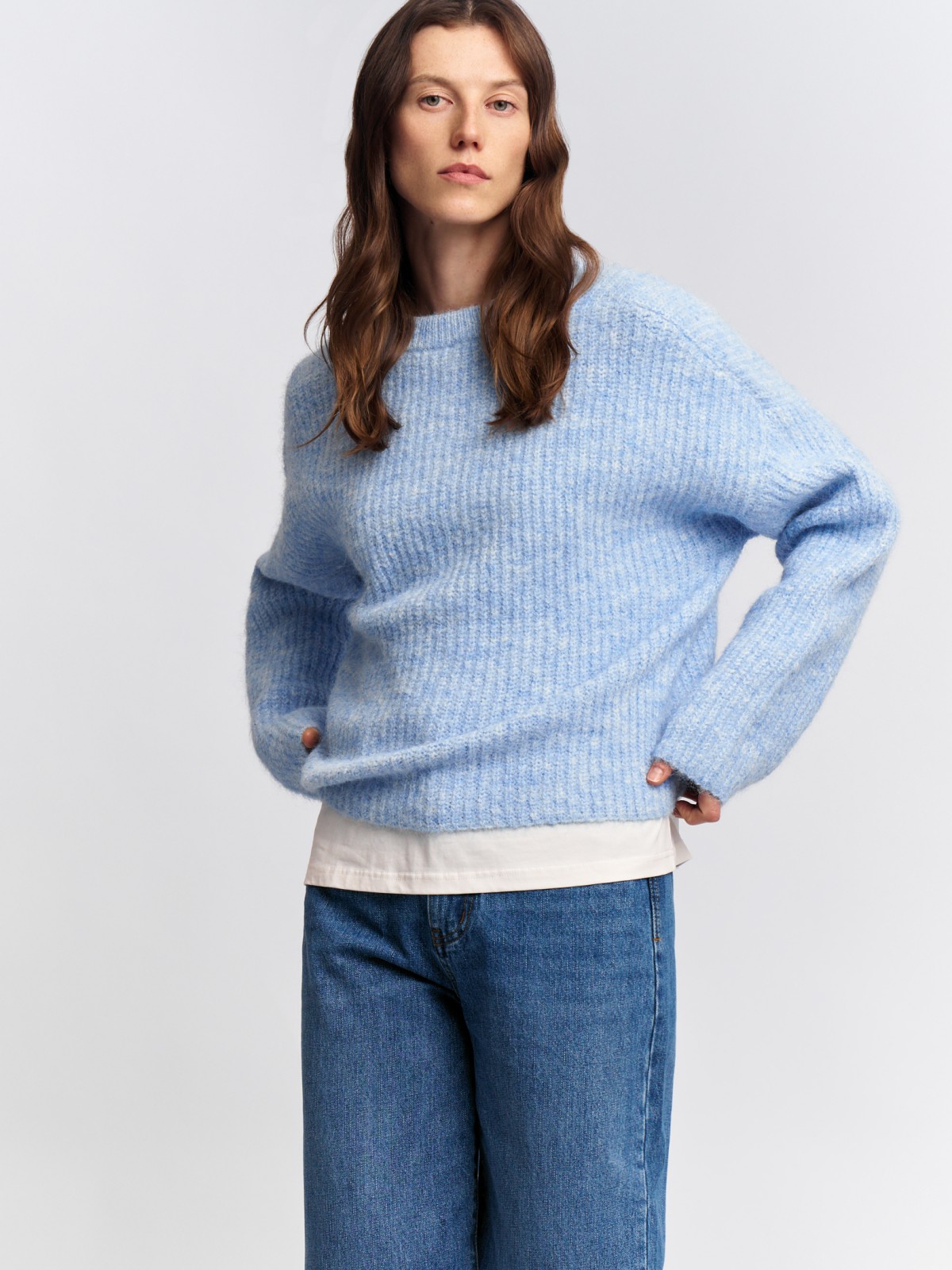 Вязаный джемпер с шерстью