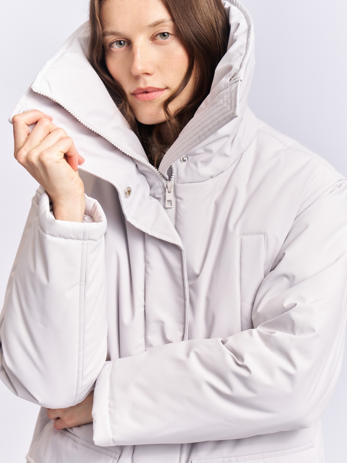 Куртка-парка на синтепоне с воротником