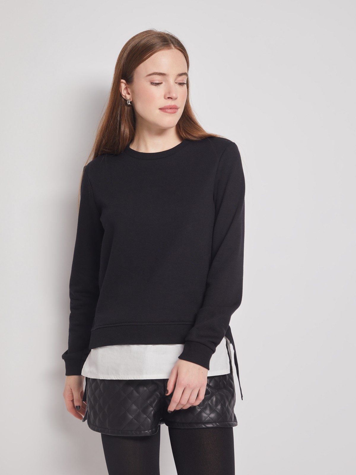 Комбинированный свитшот