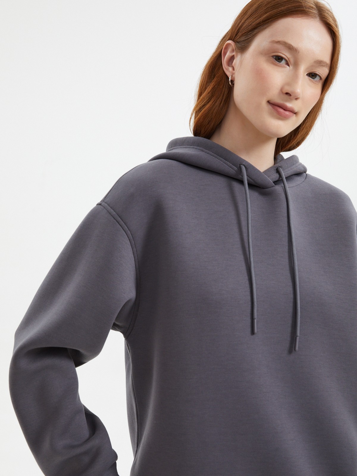 Трикотажный худи с капюшоном