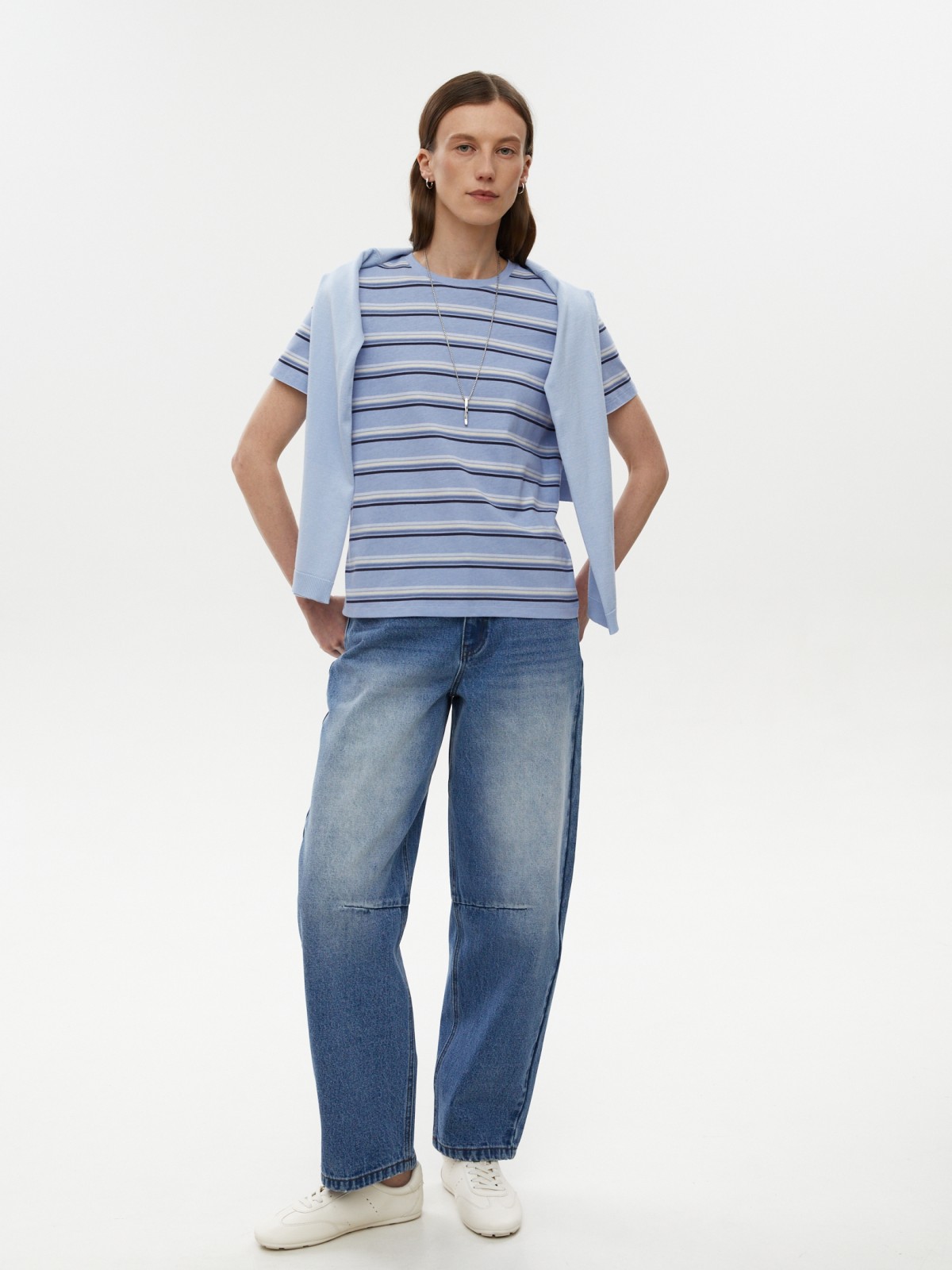 Джинсы силуэта Baggy со средней посадкой