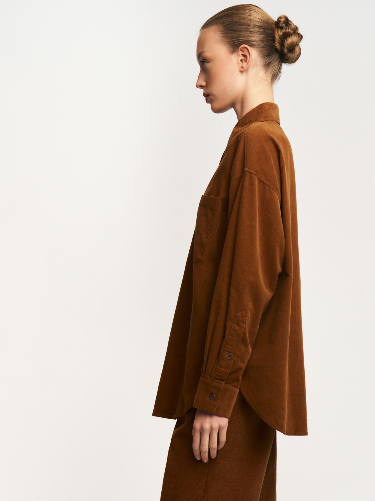 Вельветовая рубашка из хлопка