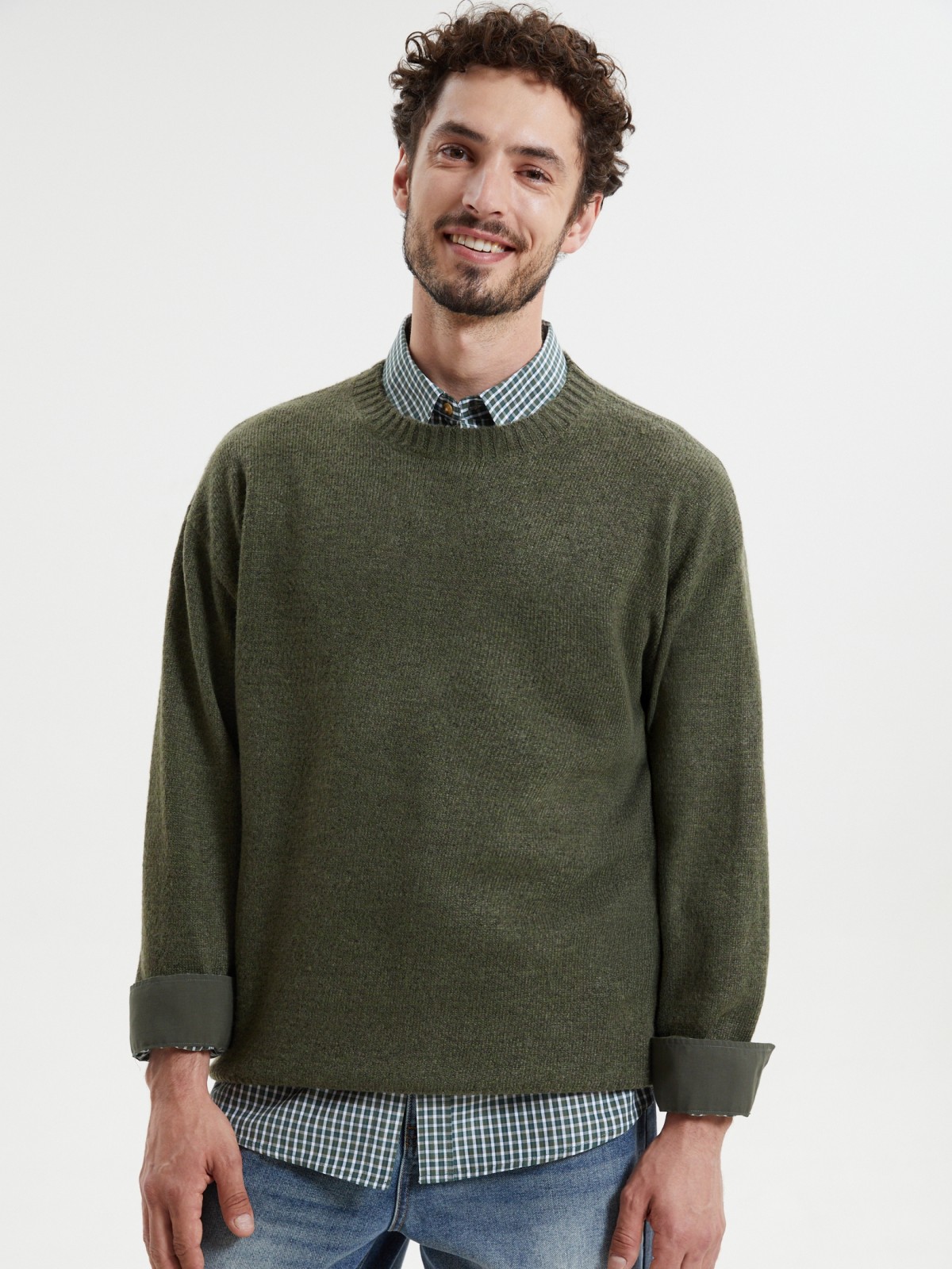 Вязаный джемпер с длинным рукавом